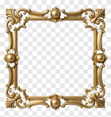 Ornate Gold Frame PNG