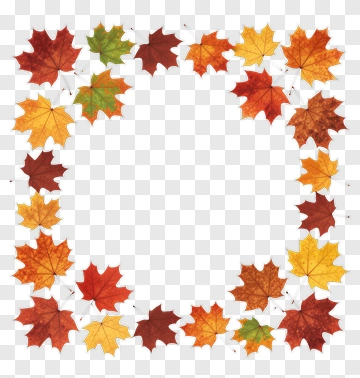 Autumn Leaves Border PNG