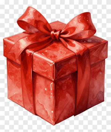Red Gift Box With Ribbon PNG