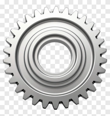 Silver Gear PNG