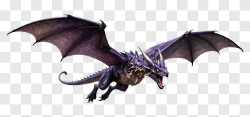 Purple Dragon In Flight PNG