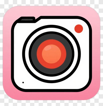Pink Camera Icon PNG