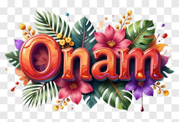 Onam Festival Design PNG