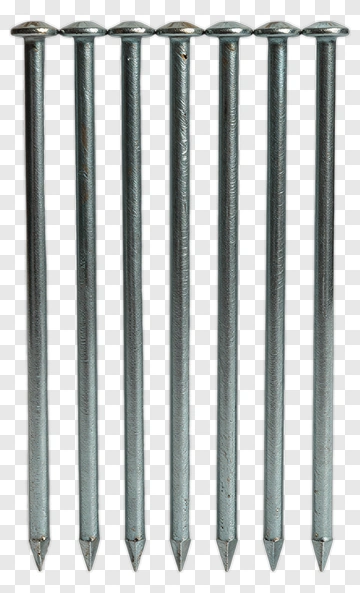 Six Nails In A Row PNG