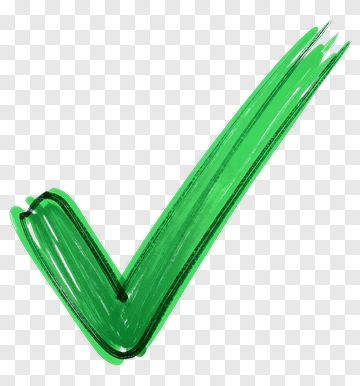 Green Hand Drawn Checkmark PNG