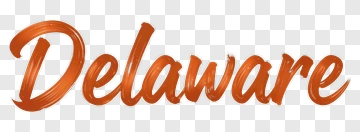 Delaware Hand-Drawn Text PNG