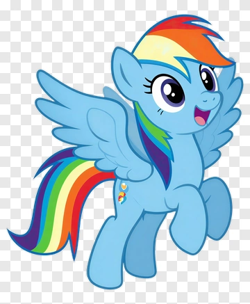 Rainbow Dash The Flying Pony PNG
