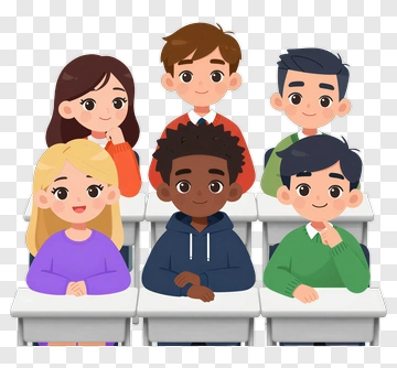 Group Of Students In Classroom PNG