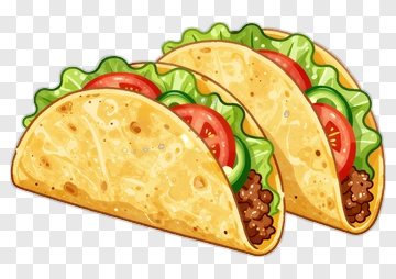 Two Tacos With Fresh Ingredients PNG