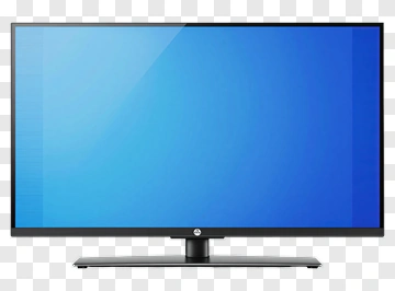 HP Monitor With Blue Screen PNG