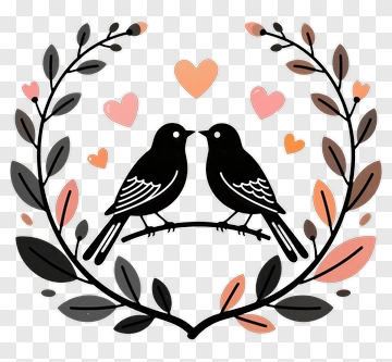 Two Birds In Love PNG