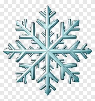 Ice Crystal Snowflake PNG