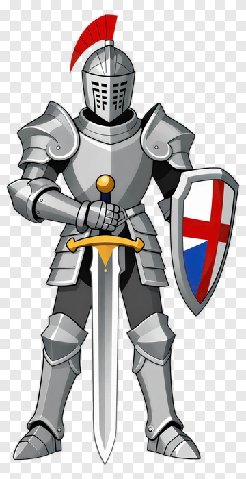 Knight With Sword And Shield PNG