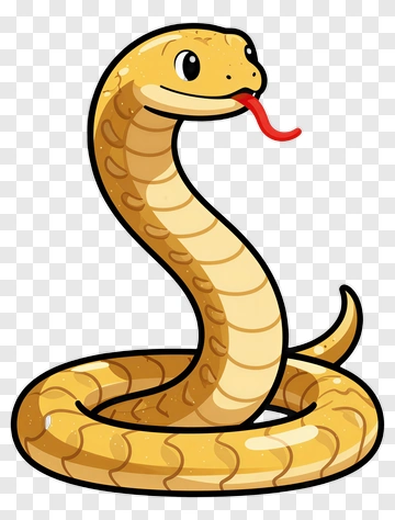 Yellow Snake PNG