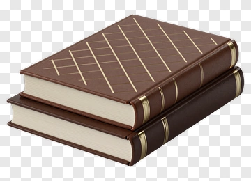 Stack Of Leatherbound Books PNG