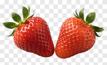 Two Fresh Strawberries PNG