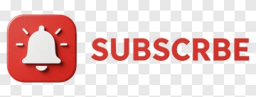 Red Bell Subscribe Button PNG