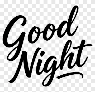 Good Night Text PNG
