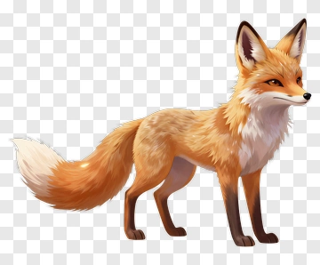 Orange Fox PNG