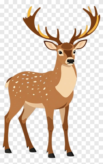 Stag With Spotted Coat PNG