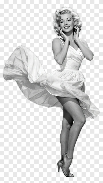 Marilyn Monroe In Iconic Pose PNG