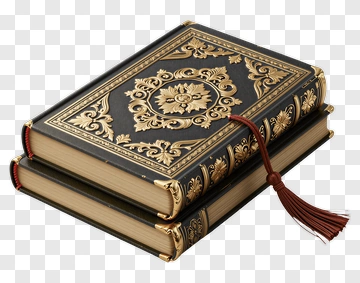 Stack Of Ornate Classic Books PNG