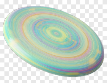 Swirling Disc With Rainbow Patterns PNG