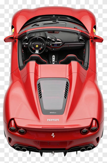 Ferrari Convertible Sports Car PNG