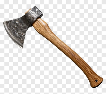 Axe With Wooden Handle PNG