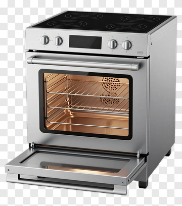 Modern Stainless Steel Oven PNG