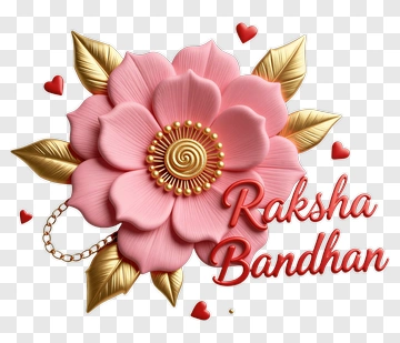 Raksha Bandhan Flower Design PNG