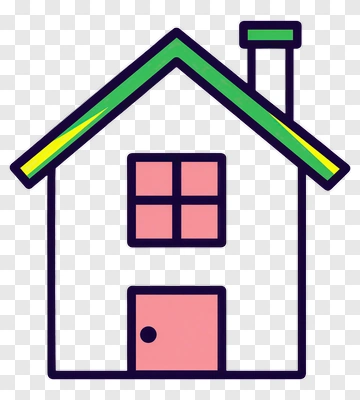 Flat Style House Icon PNG