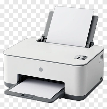 Modern White Printer PNG