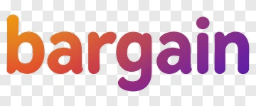 Bargain Text In Gradient PNG