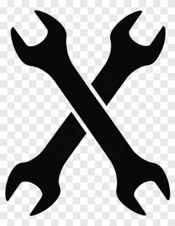 Crossed Wrench Tools Icon PNG