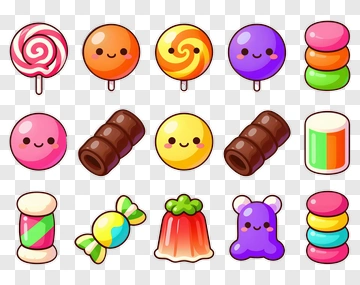 Cute Candy Collection PNG