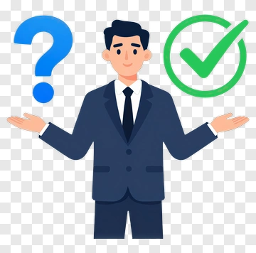 Businessman Choosing Between Options PNG