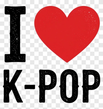 I Love K-POP PNG