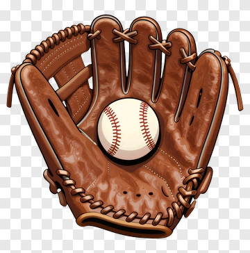Baseball Glove With Ball PNG