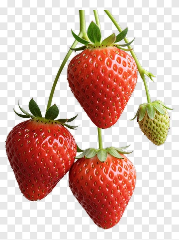 Fresh Strawberries Hanging PNG
