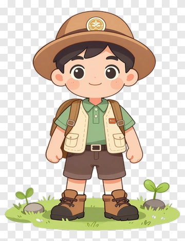 Cartoon Scout Child PNG