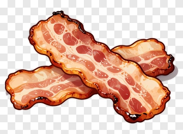 Crispy Bacon Strips PNG