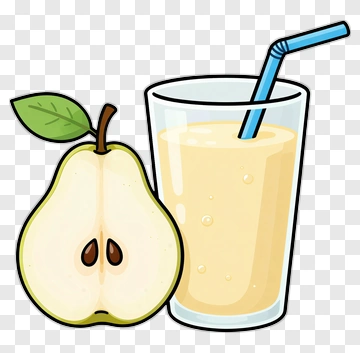 Pear And Smoothie PNG