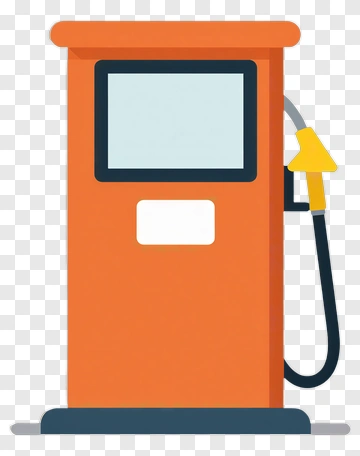 Orange Gas Pump PNG