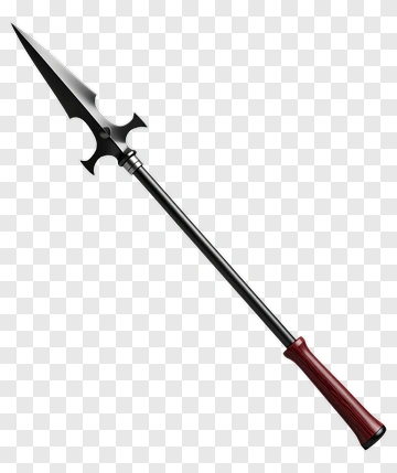Black And Red Spear PNG