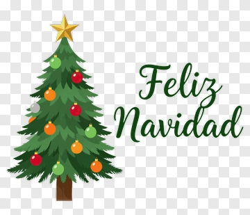 Feliz Navidad Christmas Tree PNG