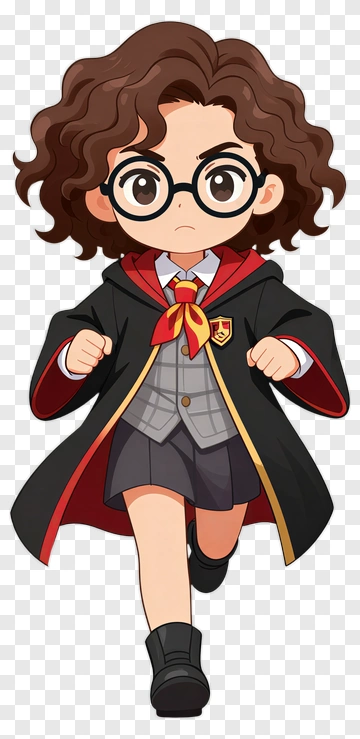 Chibi Harry Potter Running PNG