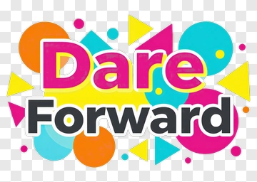 Dare Forward Motivational Graphic PNG