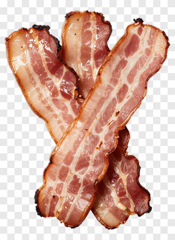 Crispy Bacon Strips PNG