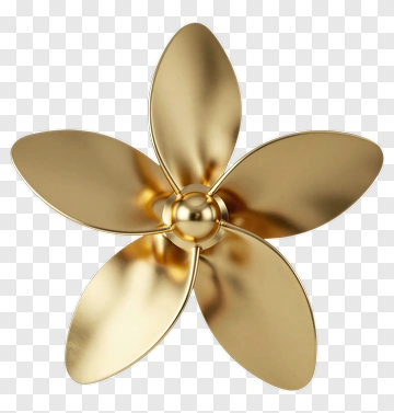 Gold Propeller PNG